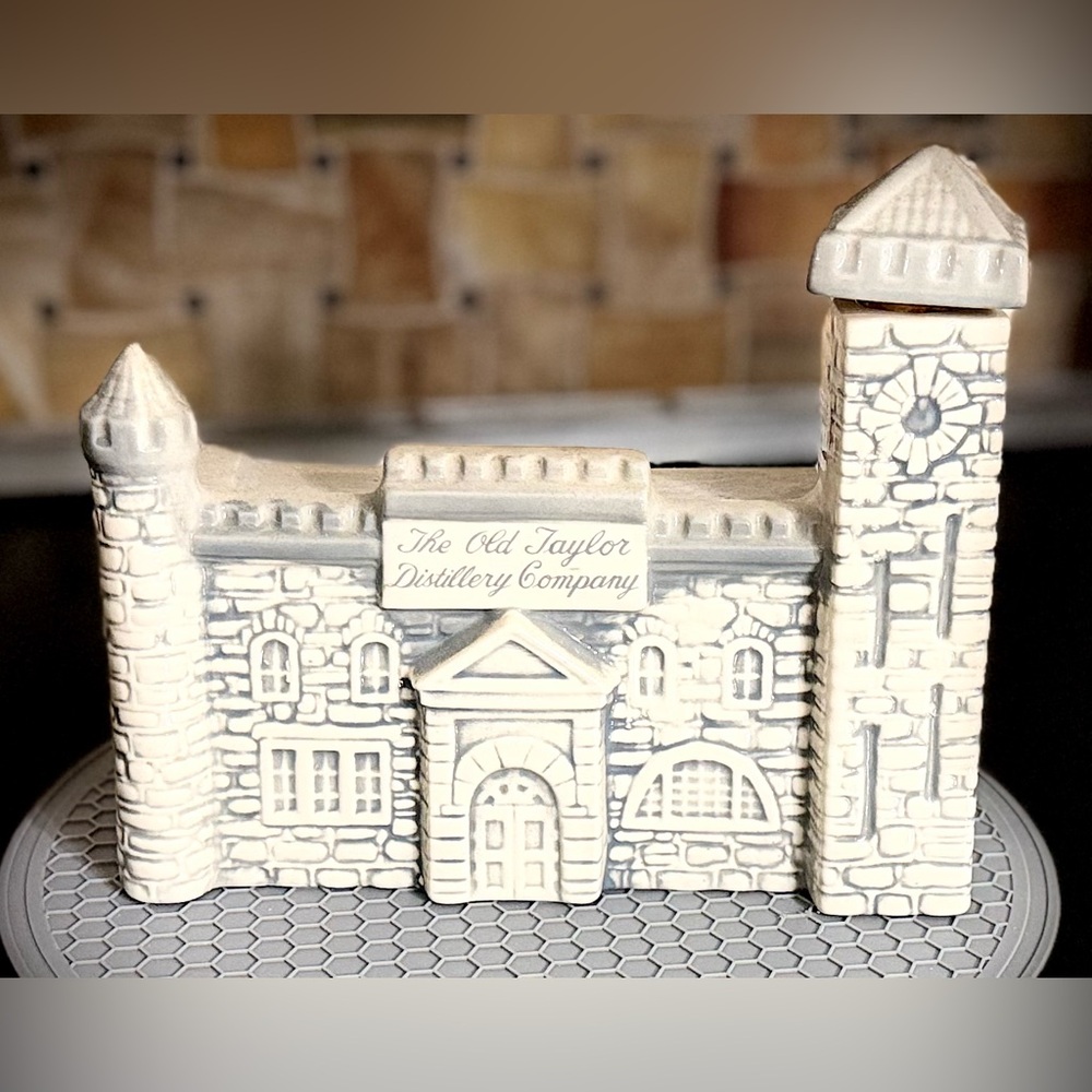 Vintage Pub Ware_The Old Taylor Distillery Company Ceramic Castle 1968